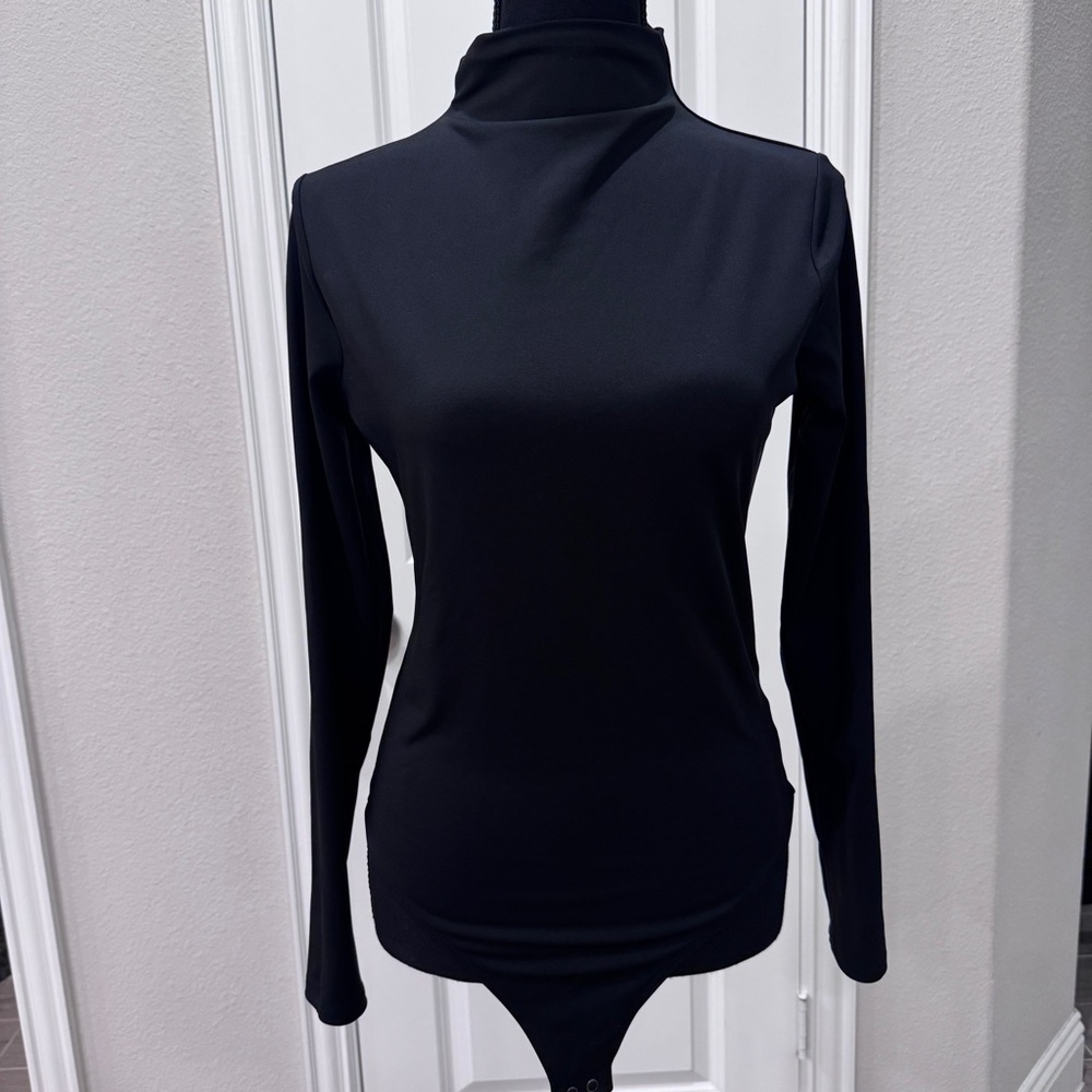Express Black Fitted Bodysuit Top